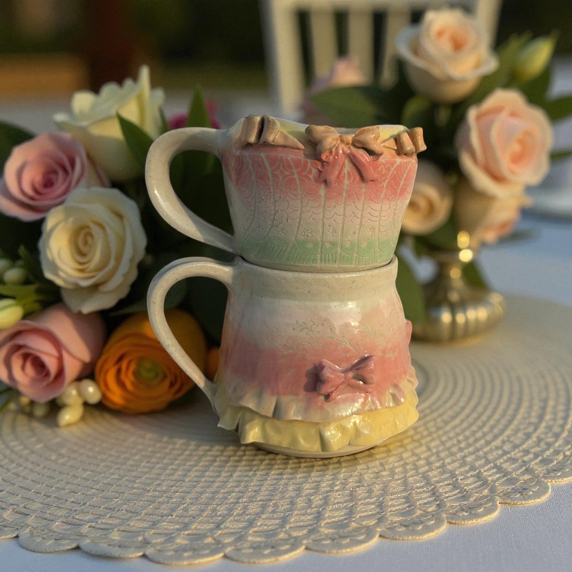 Blush Ballroom Corset Set