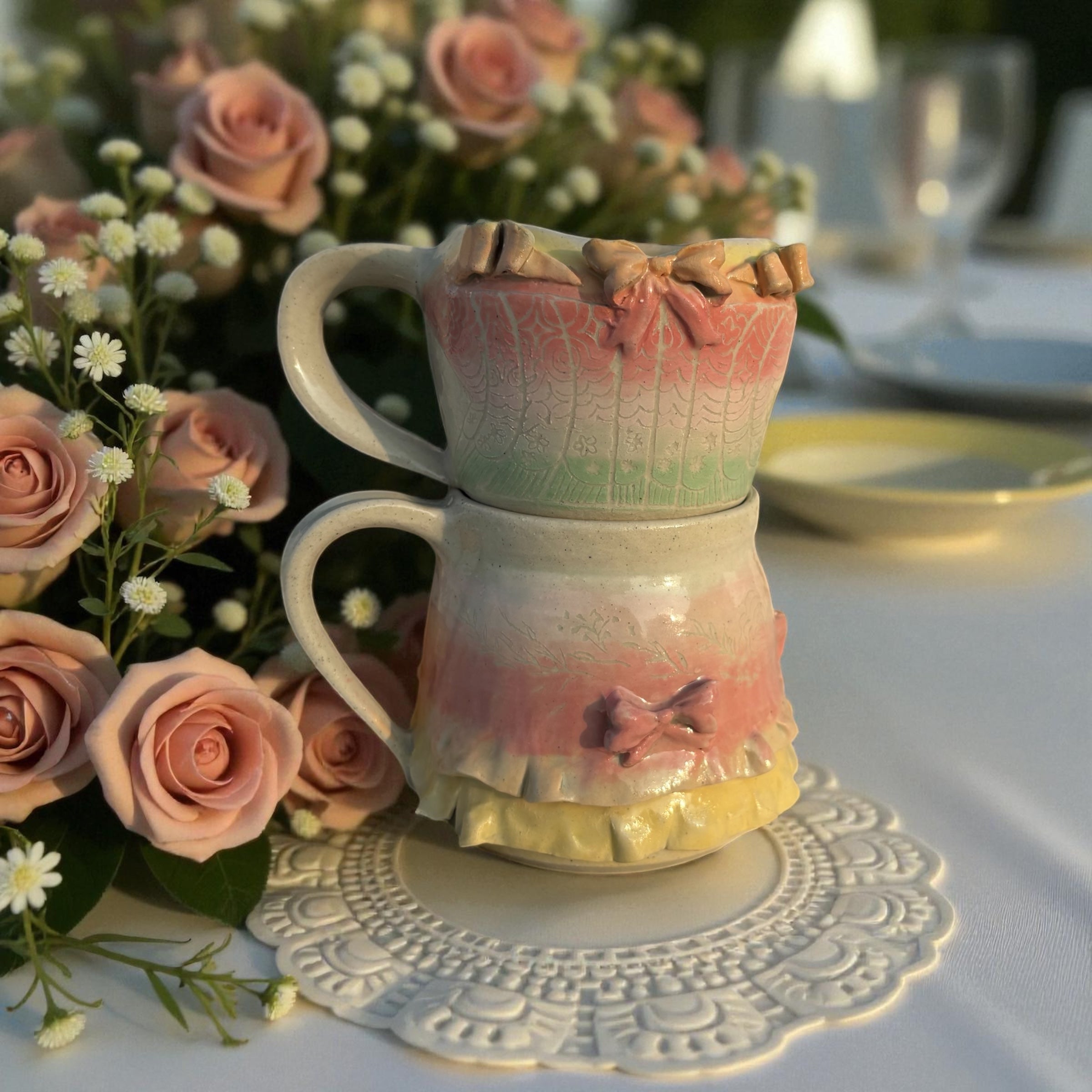 Blush Ballroom Corset Set