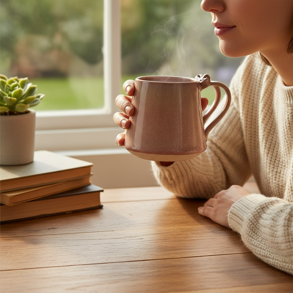Blush Bow Morning Mug